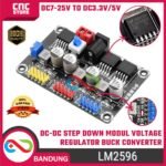 DC7-25 to DC3.3V/5V LM2596 adjustable step-down module voltage regulator