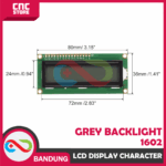 LCD Character 16X2 1602 5V Grey Backlight Module – Layar penampil informasi - Gambar 3