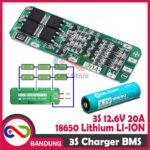 3S 12.6V Charger BMS Protection 20A – Modul Proteksi Baterai Li-ion 18650/26650 (3S Seri)