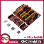 CNC Shield V3 + 4x A4988 Driver – Set Driver Stepper untuk CNC, Engraving Machine & 3D Printer - Gambar 2