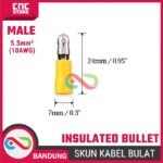 SKUN KABEL INSULATED BULLET DISCONNECTS MPD 5.5-156 KUNING. - Gambar 6