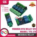 Modbus-Rtu 1/2/4-way 12V relay module switch input and output RS485/TTL communication 4 way