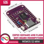 Wemos S2 Mini ESP32-S2FN4R2 4MB FLASH WIFI Board ESP32-S2 MicroPython - Gambar 2
