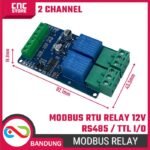 Modbus-Rtu 1/2/4-way 12V relay module switch input and output RS485/TTL communication 2 way - Gambar 8
