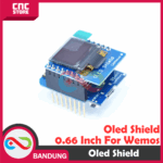 OLED Shield 0.66 Inch For Wemos D1 Mini – Layar Penampil Informasi Mini I2C - Gambar 2