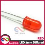 10Pcs LED 5Mm Super Bright Red Merah Diffused – Komponen pendukung proyek - Gambar 4