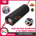 High Voltage Generator Module 3–6V to 400kV – Modul Penghasil Tegangan Tinggi untuk Eksperimen Elektronika