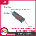 High Voltage Generator Module 3–6V to 400kV – Modul Penghasil Tegangan Tinggi untuk Eksperimen Elektronika - Gambar 3