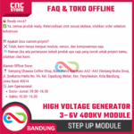 High Voltage Generator Module 3–6V to 400kV – Modul Penghasil Tegangan Tinggi untuk Eksperimen Elektronika - Gambar 6