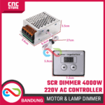 Dimmer SCR 4000W 220V AC + Digital Display – Motor Speed Controller untuk Mesin dan Lampu - Gambar 2