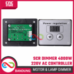 Dimmer SCR 4000W 220V AC + Digital Display – Motor Speed Controller untuk Mesin dan Lampu - Gambar 3