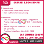 Dimmer SCR 4000W 220V AC + Digital Display – Motor Speed Controller untuk Mesin dan Lampu - Gambar 6
