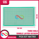 PCB Dot Matrix Thru Hole Single Layer 9x15 cm – Papan Prototyping Elektronik - Gambar 3