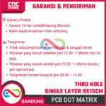 PCB Dot Matrix Thru Hole Single Layer 9x15 cm – Papan Prototyping Elektronik - Gambar 7