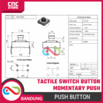 Tactile Switch Push Button + Free Cap 5 Warna – 20PCS Momentary Button untuk Arduino & DIY Elektronik - Gambar 2