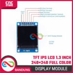 TFT IPS LCD 1.3 Inch 240×240 Full Color Display Module – Layar HD untuk Arduino, ESP32 & Proyek IoT - Gambar 3