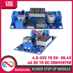MODULE STEP UP STEP-UP XL6009 ADJUSTABLE DC TO DC BOOST CONVERTER 4A VOLTMETER - Gambar 2