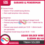 Timah Solder Asahi 0.85mm 60/40 Per 1 Meter – Solder Wire High Quality untuk Elektronika & DIY - Gambar 6