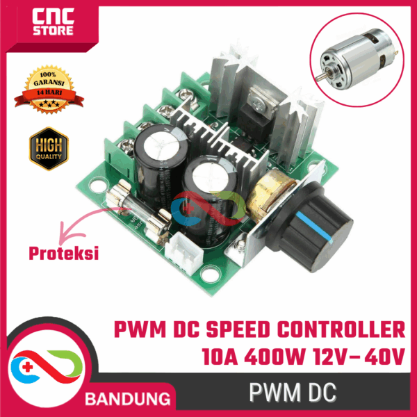 PWM DC Motor Speed Controller 10A 400W 12V–40V – DC Motor Speed Control & LED Dimmer DIY