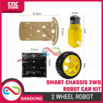 Smart Chassis 2WD – Robot Car Frame for Arduino / Rangka Mobil Robot 2 Roda - Gambar 2