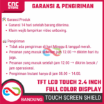 TFT LCD Touch Shield 2.4 Inch untuk Arduino UNO & MEGA – Layar Sentuh Full Color Display Module - Gambar 6