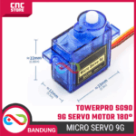 TowerPro Motor Servo SG90 SG-90 9G – Servo Mini 180° untuk Arduino, Robotik & DIY Project - Gambar 2