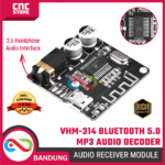 VHM-314 MP3 Bluetooth 5.0 Audio Receiver Decoder Board – Modul Audio Player DIY, Bluetooth Music Decoder