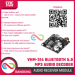 VHM-314 MP3 Bluetooth 5.0 Audio Receiver Decoder Board – Modul Audio Player DIY, Bluetooth Music Decoder - Gambar 6