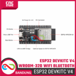 ESP32 DEVKITC V4 WROOM-32D 38Pin CP2102– Development Board WiFi + Bluetooth Dual-Core untuk IoT & Arduino - Gambar 6