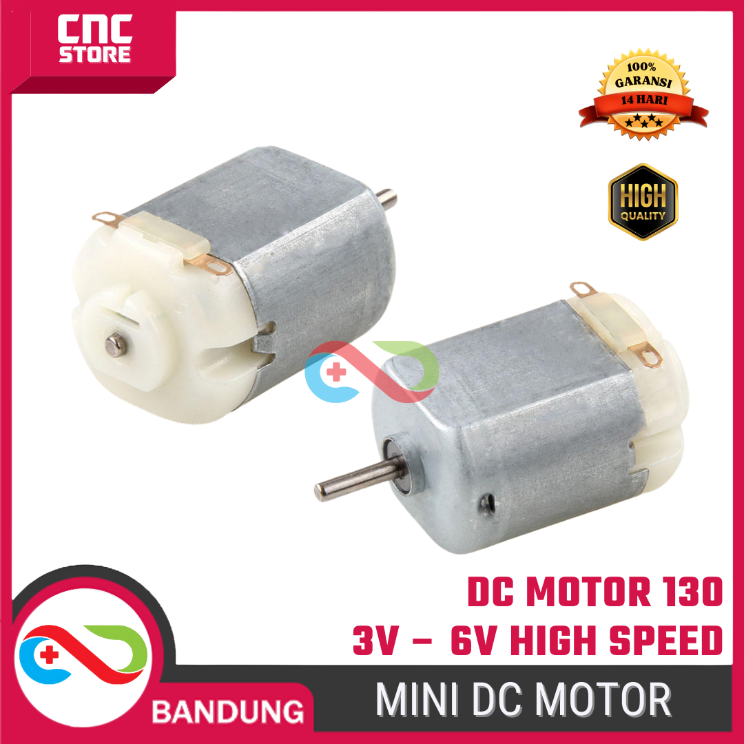 3299-esp-0012.png Motor Dinamo 130 Standar DC 3V–6V – High Speed Motor untuk RC, Mainan Tamiya & Proyek DIY - Gambar 1