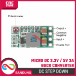 Micro DC Step Down 4V–24V to 3.3V / 5V 3A Buck Converter – Modul Penurun Tegangan Super Mini - Gambar 3