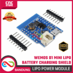 Wemos D1 Mini Lithium (LiPo) Battery Supply Charging Shield – Power Supply & Charger untuk IoT