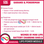 Wemos D1 Mini Lithium (LiPo) Battery Supply Charging Shield – Power Supply & Charger untuk IoT - Gambar 6
