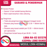 Modul LoRa RA-02 SX1278 433MHz SPI + Antena – Modul Wireless Jarak Jauh untuk Arduino & IoT - Gambar 8