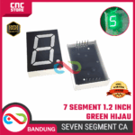 7 Segment 1.2 Inch Hijau – Common Anode Display Angka LED