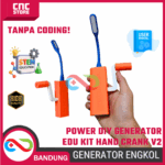 DIY Generator Engkol V2 – Edu Kit Power Hand Crank / Generator Tanpa Coding