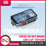 ESP32-C6 Development Board with 1.47" LCD 172×320 – WiFi 6 Bluetooth, RGB Light, SD Slot, Compatible with Arduino & IoT Projects - Gambar 6