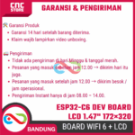 ESP32-C6 Development Board with 1.47" LCD 172×320 – WiFi 6 Bluetooth, RGB Light, SD Slot, Compatible with Arduino & IoT Projects - Gambar 9