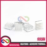 Heatsink 9×9×5mm Aluminium + Thermal Pad – Pendingin IC A4988 & Komponen Panas - Gambar 4