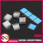 Heatsink 9×9×5mm Aluminium + Thermal Pad – Pendingin IC A4988 & Komponen Panas - Gambar 5