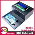 BOX Elektronik X5 – Casing Rangkaian 14.5×9.5×5 cm | Black Project Enclosure
