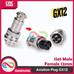 Aviation Plug Connector Cb Gx12 12Mm Set Male Female - 4 Pin-4P – Kabel & konektor penghubung