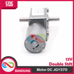 Motor DC Gearbox JGY-370 Double Shaft – Worm Gear Self-Locking Torsi Tinggi untuk Proyek Robotik & DIY - Gambar 4