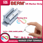 Marker Strip Terminal Block UK-3N UK-5N UK-6N – Terminal Marker ZB Angka 1–100, Mudah Digunakan, Per Strip 10 Angka - Gambar 3