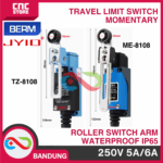 TRAVEL Limit Switch Momentary Roller Switch Arm Waterproof IP65 5A 250V 1NO 1NC NO NC - Gambar 3