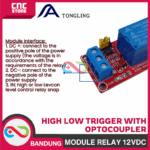 MODULE RELAY 12V HIGH LOW TRIGGER WITH OPTOCOUPLER - Gambar 4