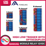MODULE RELAY 12V HIGH LOW TRIGGER WITH OPTOCOUPLER - Gambar 2