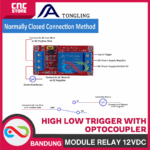 MODULE RELAY 12V HIGH LOW TRIGGER WITH OPTOCOUPLER - Gambar 7