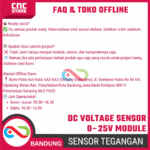 Sensor Tegangan DC 0–25V – Modul Voltage Sensor untuk Arduino, ESP32, ESP8266 & Proyek Elektronika - Gambar 7