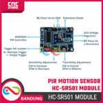 HC-SR501 PIR Motion Sensor Module | Pyroelectric Infra Red Sensor untuk Arduino, ESP32, DIY Elektronika & IoT - Gambar 3